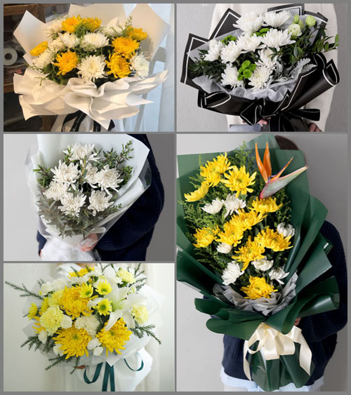 河南南阳宛城区茶庵乡白事花束代送